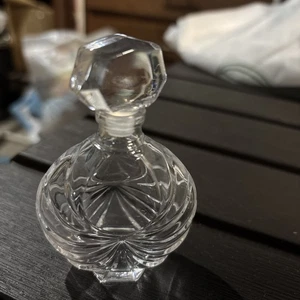 Vintage VCA Französischer Kristall Parfüm Flakon mit Kristallstopfen 3 1/2" - Bild 1 von 6