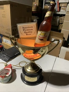 Falstaff Brewing Co Lighted Trophy Sign St Louis Omaha New Orleans Jose Ft Wayne - Picture 1 of 13