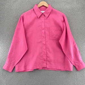 Westbound Hemd Damen Extra Large Rosa Leinen Knopfleiste Kragen Langarm - Bild 1 von 11