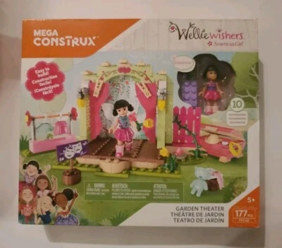 American Girl Mega Construx Wellie Wishers Garden Theater 177 Pieces New In Box - Image 1 of 2
