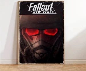 Fallout New Vegas Poster, Vintage Video Game Art Print, RPG Wall Decor 4 - Picture 1 of 3