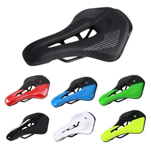 WEST BIKING Bicycle Saddle Road Bike Leather MTB Cycling Seat Saddle Cushion - Picture 1 of 19