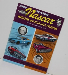 1969 NASCAR Auto Race Program Richard Petty David Pearson Tiny Lund Yarborough - Picture 1 of 17