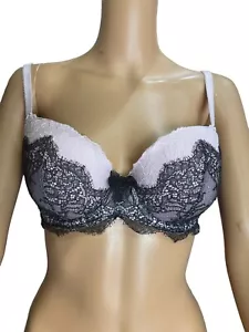 Reggiseno Victoria's Secret Dream Angels foderato Demi rosa pallido pizzo taglia 36C - Foto 1 di 8