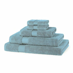 2 3 4 6 Piece Sets Light Blue Towel Set 100% Cotton Towel Bale 500 GSM Bathroom 