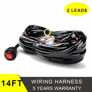 Wiring Harness Kit Heavy Duty On-Off Switch Offroad Relay Fuse Work Light Bar - Picture 1 of 10