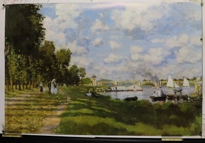 boats on the water by Claude Monet art poster 24.25"x36.50" NOS (b838) - Image 1 of 3