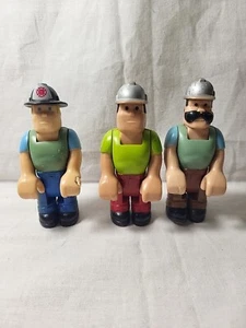 Vintage Fisher Price Husky Helfer Bau & Feuerwehr 70er Jahre 3 Stück - Bild 1 von 9