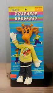 Muñeca Bendy Vintage Toys R Us GEOFFREY GIRAFFE 12" Espuma de Goma 1986 Nueva en Coche - Imagen 1 de 12