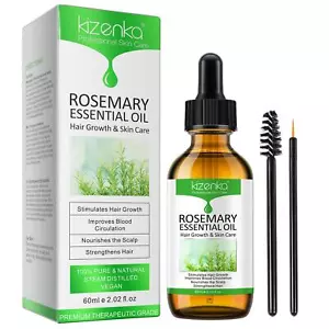 Rosemary Oil for Hair Growth, Eyebrow Eyelash Growth Skin Care 100% Pure Natural - Picture 1 of 12