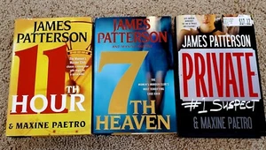 James Patterson Lot Of 3-11th Hour/7th Heaven/Private #1 Suspect  Pre-owned  - Foto 1 di 6