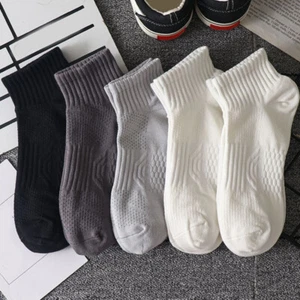 Mens Hosiery Ankle Socks Foot Socks Sports Short Socks Breathable Casual Solid - Picture 1 of 48