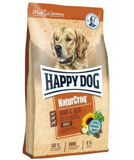 Happy Dog NaturCroq 15kg Hundefutter mit Rind und Reis
