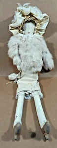 Vintage 2001 "Abigail" Carmen Manago Doll Victorian Rabbit Fur Coat 24" - Picture 1 of 11