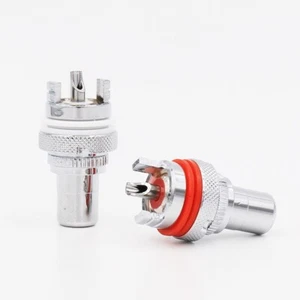 2 x RCA femmina da incasso RCA femmina terminale RCA chinch femmine RODINIO - Foto 1 di 4