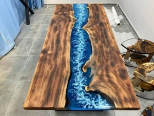 Ocean Epoxy Tabletop Epoxy Coffee & Dining Table top for Home Decor - Picture 1 of 12