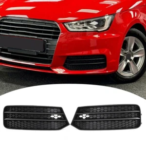 For Audi A1 8X 2015-2018 Primed Front Bumper Fog Light Cover Lower Grille Bezel - Picture 1 of 10