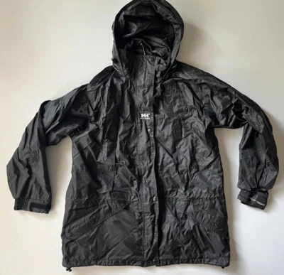 Helly Hansen женщин дождевик подкладка черный с капюшоном Sz большой - Изображение 1 из 4