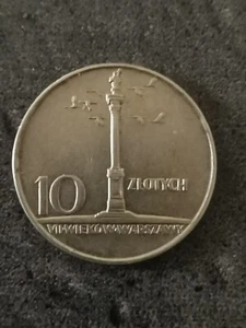 10 zlotych 1966 colonne sigmund / 102 000 exemplaires / pologne / poland - Picture 1 of 3
