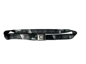 If Daryl Dies We Riot Belt Walking Dead Buckle-Down Seatbelt Style Belt 42” Blk - Picture 1 of 7