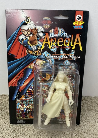 Vtg 1997 AP Toys Warrior Nun Areala The Anime Glow In The Dark Action Figure NIP Cover