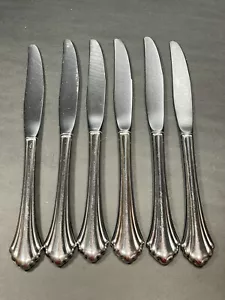Oneida Rembrandt Distinction Deluxe HH Stainless Flatware Set 6 Dinner Knives - Picture 1 of 6