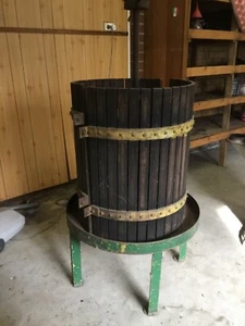 Fruit Wine Press Manual Press for Wine Making Wood Basket & grape crusher elec - Picture 1 of 2