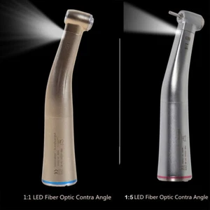 1:1/1:5 Dental Electric Fiber Optic LED Contra Angle Handpiece For KaV NSK - Picture 1 of 18