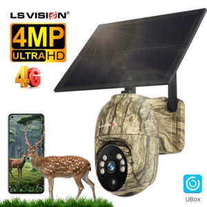 4G LTE Solar Security Camera PTZ Trail Hunting Camouflage Animal Farm UBox IP66 - Picture 1 of 9