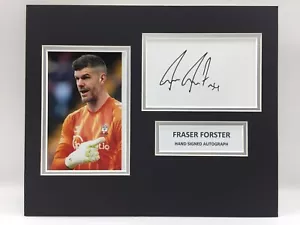 RARO display fotografico firmato Fraser Forster Southampton + AUTOGRAFO COA - Foto 1 di 3