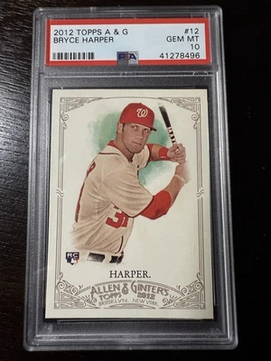 2012 Topps Allen & Ginter #2 Bryce Harper PSA 10 RC Washington Nationals - Image 1 of 2