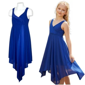 Lot of 11 Just For Now BLUE Child Small Dance Costume Lyrical Ballet Dress New - Picture 1 of 15