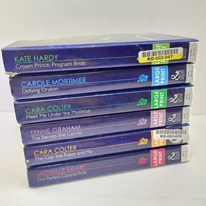 6x Mills & Boon Large Print The Secrets She Carried Sexy Romance Book Bundle - Picture 1 of 18