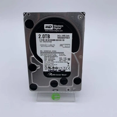 Western Digital WD 3.5" wd 2TB eSATA III 6Gbps HDD WD2002FAEX-007BA0 - Image 1 of 4