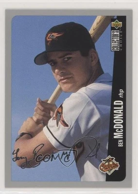 1996 Upper Deck Collector's Choice Silver Foil Signature Ben McDonald #56 - Image 1 of 2