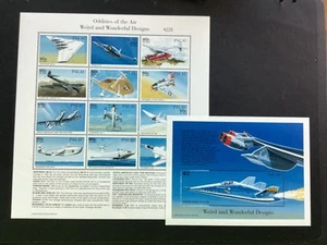 ICOLLECTZONE US Palau 404-405 Aviation 2 sheets XF NH (A500a) - Picture 1 of 5