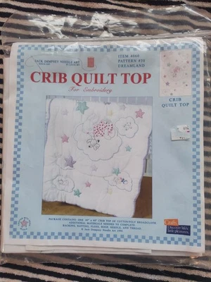 Edredón de cuna estampado arte aguja Jack Dempsey vintage #30 Dreamland Foto 1 de 4