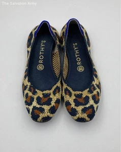 Rothy’s Womens Multicolor Leopard Print Slip-On Ballet Flats Size 8.5 - Picture 1 of 8