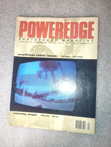 Poweredge Skateboard Magazine April 1991 Issue 33 Video Issue Omar Hassan - Picture 1 of 5