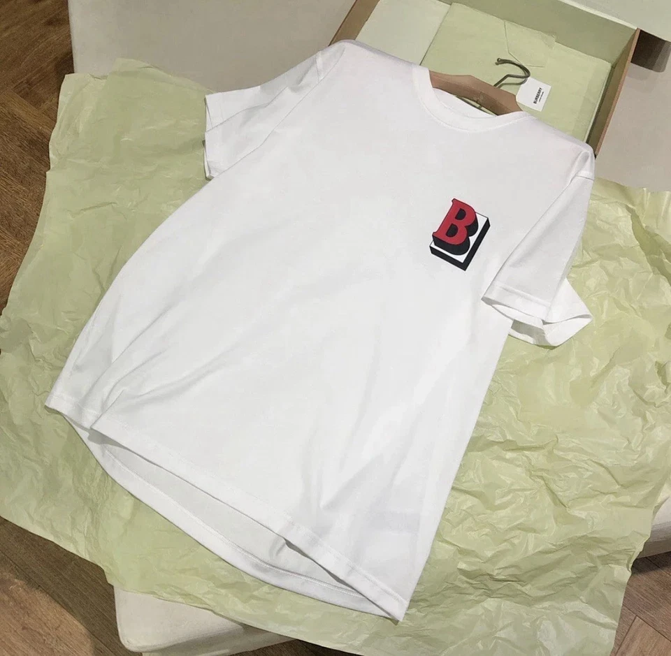 博柏利标志印花 T 恤(透明 )!!! — 第 1/4 张图片