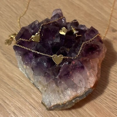 Z for Accessorize: Schmuckset „Herz“ – vergoldet – Kette, Ohrringe & Armband - Bild 1 von 4