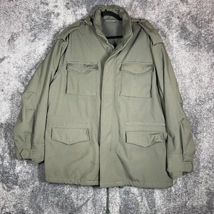 Rothco M-65 Field Jacket Mens Large Greed Pockets Army Utility Heavy Hooded - Picture 1 of 6