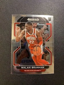 2022-23 Panini Prizm Draft Picks Basketball Malaki Branham RC #63 Sliver Prism - Picture 1 of 2