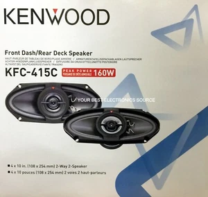 NEW Kenwood KFC415C 4"x10" Performance Series Coaxial Car Speakers 4x10 (1 PAIR) - Picture 1 of 1