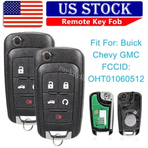 2 Remote Key Fob For 2010 2011 2012 2013 2014 2015 2016 Chevrolet Cruze Equinox - Picture 1 of 9
