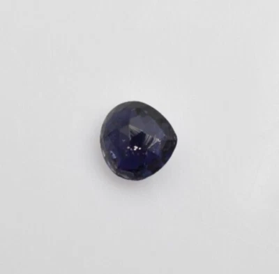 1.80 CTs IOLITE HEART CHEKER CUT 8 MM VIOLET DEEP BLUE AAA COLOR 100% NATURAL - Image 1 of 4