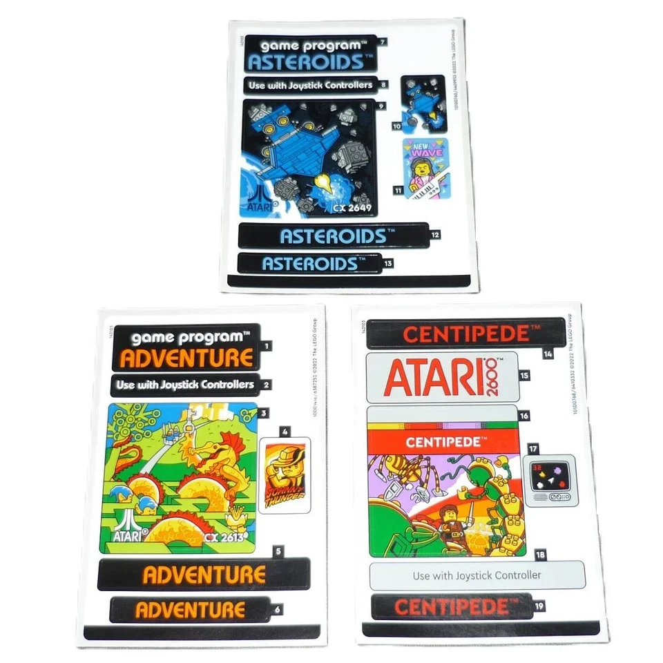 new LEGO Sticker Sheet Set for Atari 2600 Video Computer System 10306 - Image 1 of 1