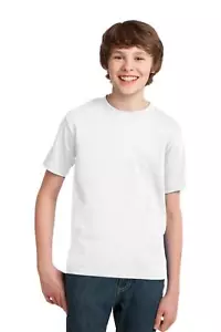 Port & Company PC61Y Youth Short Sleeve Essential Crew Neck Stylish T-Shirt - Picture 1 of 30