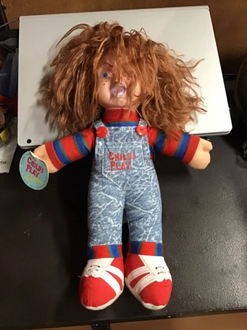 Vintage 1991 Chucky Plush Doll 13" Child's Play Universal With Tag Cover
