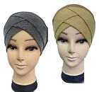 Damen Damen Unterschal Hijab KRAWATTE RÜCKSEITE Knochen Motorhaube Kappe 2 Farben dehnbar